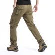 Elastic Waist Pure Cotton Casual Work Pants - Image 3