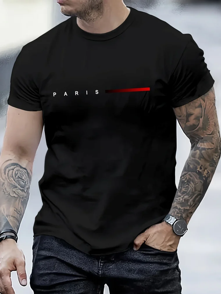 round neck short sleeved T-shirt