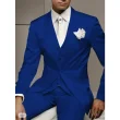 White Satin Best Men Wedding Suits - Image 3