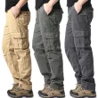 Elastic Waist Pure Cotton Casual Work Pants