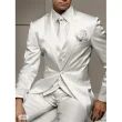 White Satin Best Men Wedding Suits
