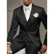 White Satin Best Men Wedding Suits - Image 2